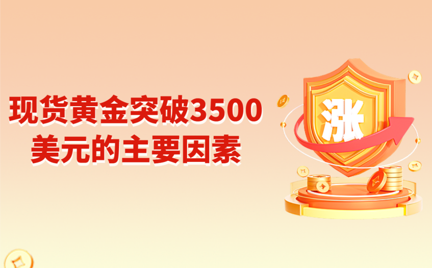 现货黄金突破3500美元的主要因素