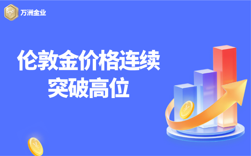 伦敦金价格连续突破高位