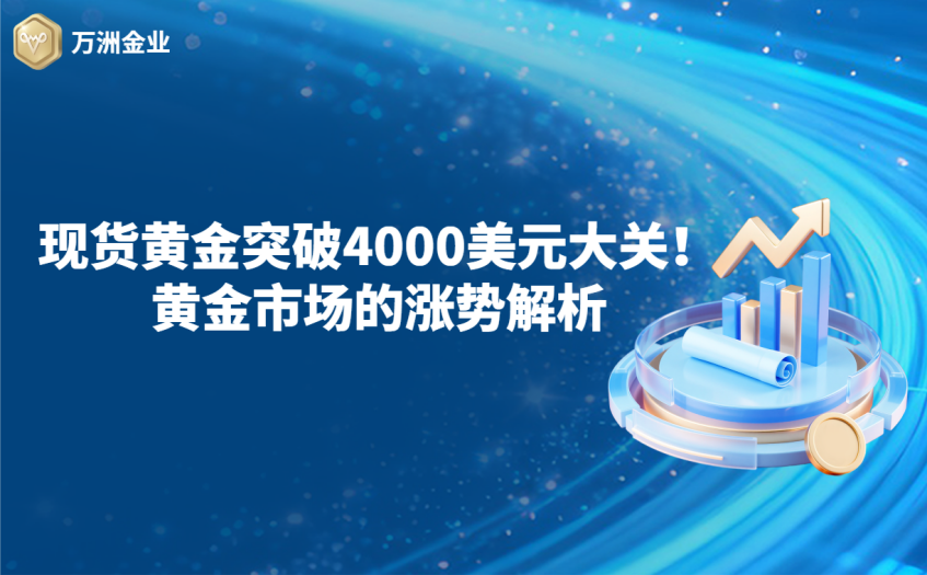现货黄金突破4000美元