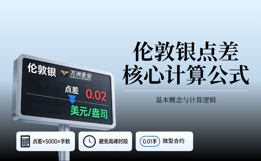 伦敦银点差核心计算公式