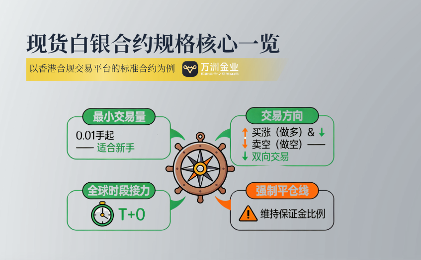 现货白银合约规格核心一览 现货白银合约规格核心一览